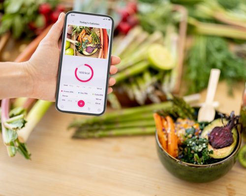 Mobile application for track calories consumed